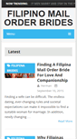 Mobile Screenshot of filipinomailorderbrides.org