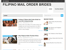 Tablet Screenshot of filipinomailorderbrides.org